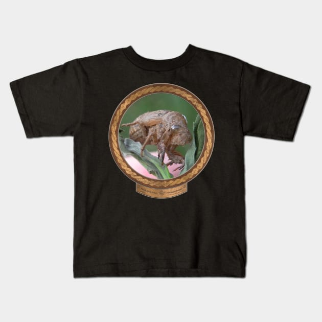 Cicada Shell Front Kids T-Shirt by Swabcraft